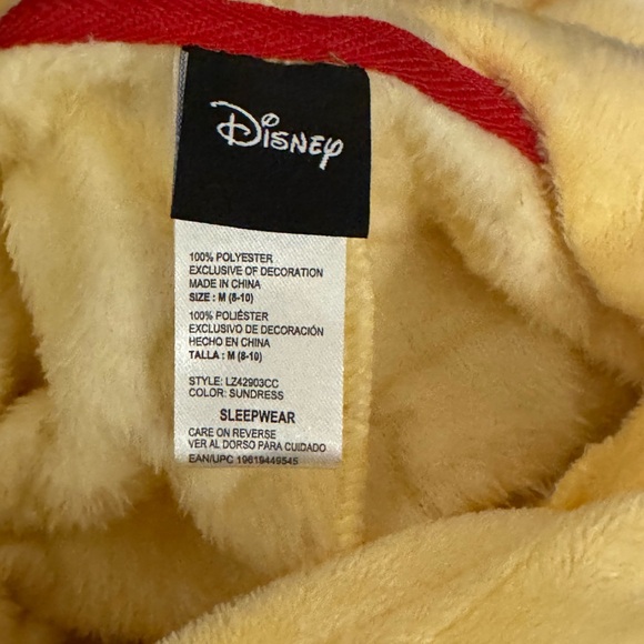 Disney pooh onesie Sleepwear size medium new - Picture 3 of 3